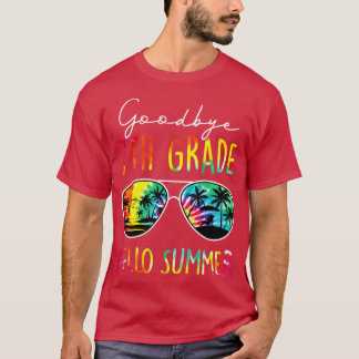 Gefärbte Krawatte Auf Wiedersehen 7. Klasse Hallo  T-Shirt