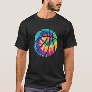 Gefärbte Krawatte Ball Basketball Player Trainer S T-Shirt