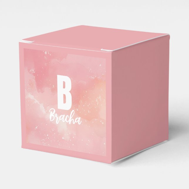 Gefärbte Krawatte bas mitzva Geburtstag Geschenkschachtel (Vorderseite)