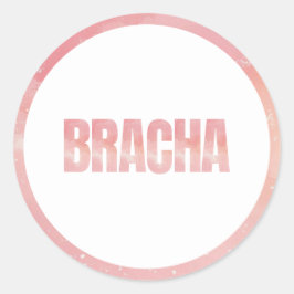 Gefärbte Krawatte bas mitzva Geburtstag Runder Aufkleber