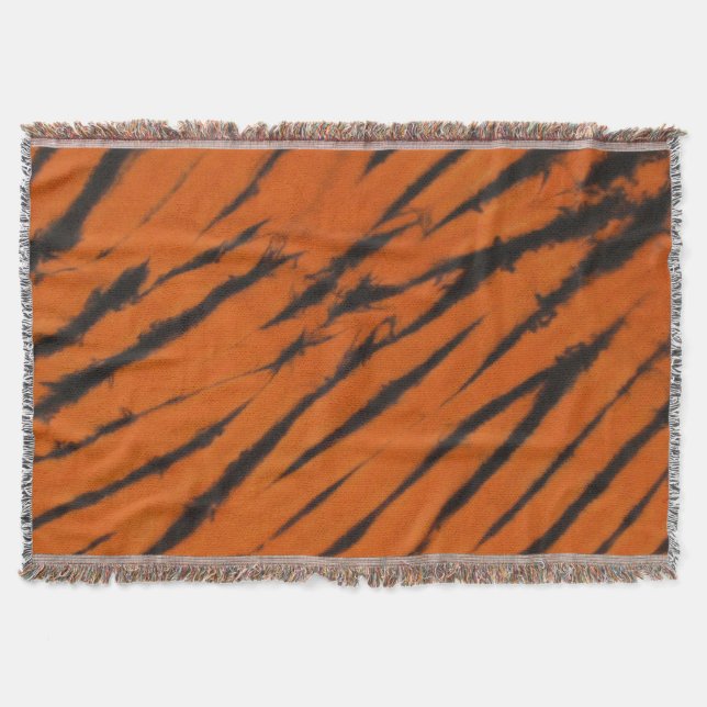 Gefärbte Krawatte bengalische Streifen Decke (Vorderseite)