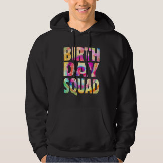 Gefärbte Krawatte Birthday Squad Matching Group Ge Hoodie