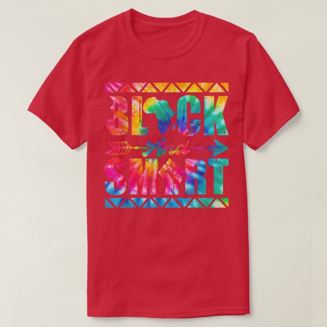 Gefärbte Krawatte Black und Smart Juneteente Black T-Shirt (Design vorne)