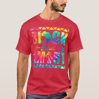 Gefärbte Krawatte Black und Smart Juneteente Black T-Shirt