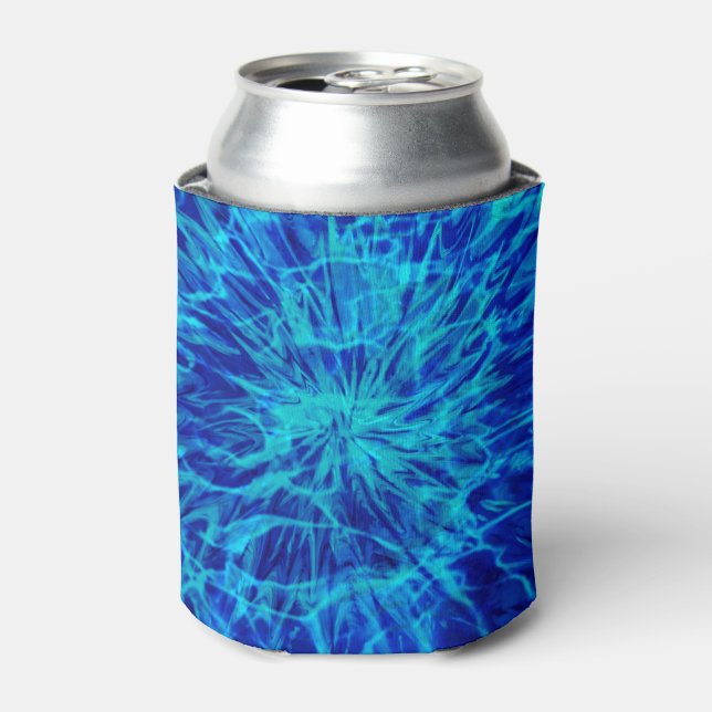 GEFÄRBTE KRAWATTE BLAUE DOSENKÜHLER (Kanne Vorderseite)