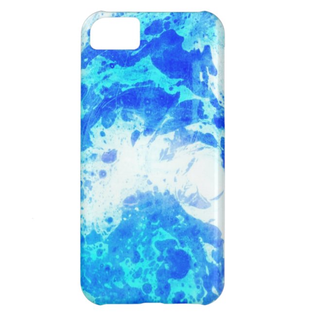 Gefärbte Krawatte blauer iPhone 5 Kasten Case-Mate iPhone Hülle (Rückseite)