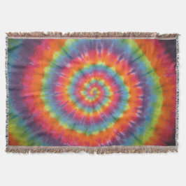 Gefärbte Krawatte Bright Swirl Decke