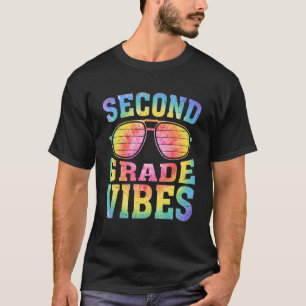 Gefärbte Krawatte-Brille der zweiten Klasse Vibes T-Shirt