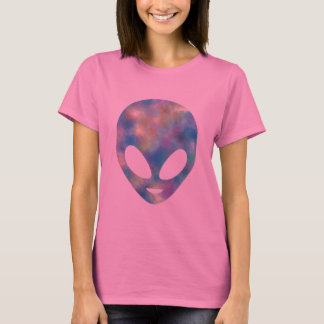 Gefärbte Krawatte Brushed Pastel Lächeln Alien Lei T-Shirt