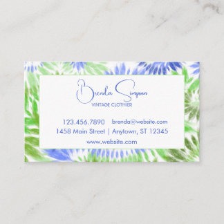 Gefärbte Krawatte Business Cards Visitenkarte