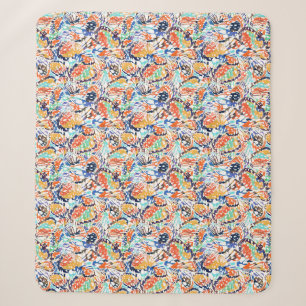 Gefärbte Krawatte Butterfly Wings - Kaleidoskop Sherpadecke