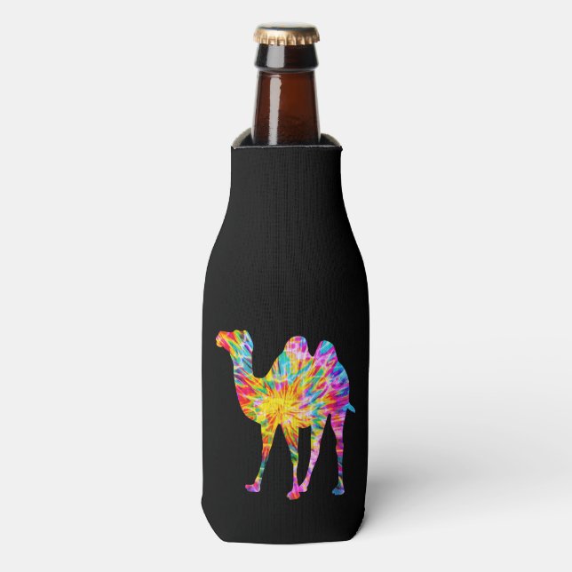 GEFÄRBTE KRAWATTE CAMEL FLASCHENKÜHLER (Flaschenvorderseite)