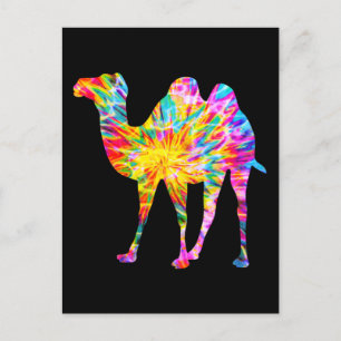 GEFÄRBTE KRAWATTE CAMEL POSTKARTE