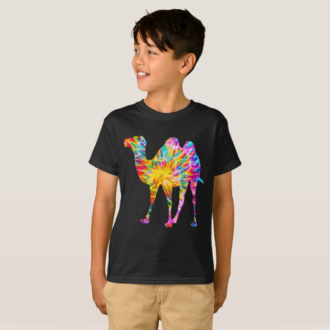 GEFÄRBTE KRAWATTE CAMEL T-Shirt (Vorne ganz)