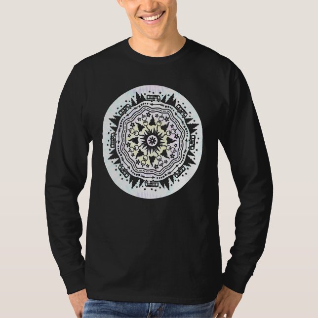 Gefärbte Krawatte Camping Rv Motorhome Campfire Ma T-Shirt (Vorderseite)