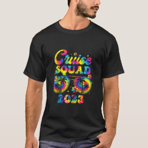 Gefärbte Krawatte Cruise Squad 2023 Familienurlaub T-Shirt