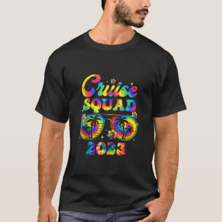 Gefärbte Krawatte Cruise Squad 2023 Familienurlaub T-Shirt