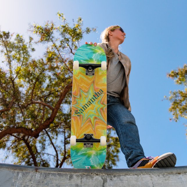 Gefärbte Krawatte D Brand Skateboard (Außenbereich 1)