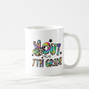 Gefärbte Krawatte der 7. Klasse am letzten Schulta Kaffeetasse