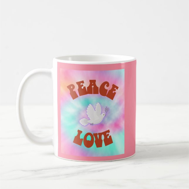 Gefärbte Krawatte der Liebe Kaffeetasse (Links)