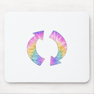 Gefärbte Krawatte der RotationsPfeile Mousepad