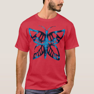 Gefärbte Krawatte der Schmetterlingskunst T-Shirt