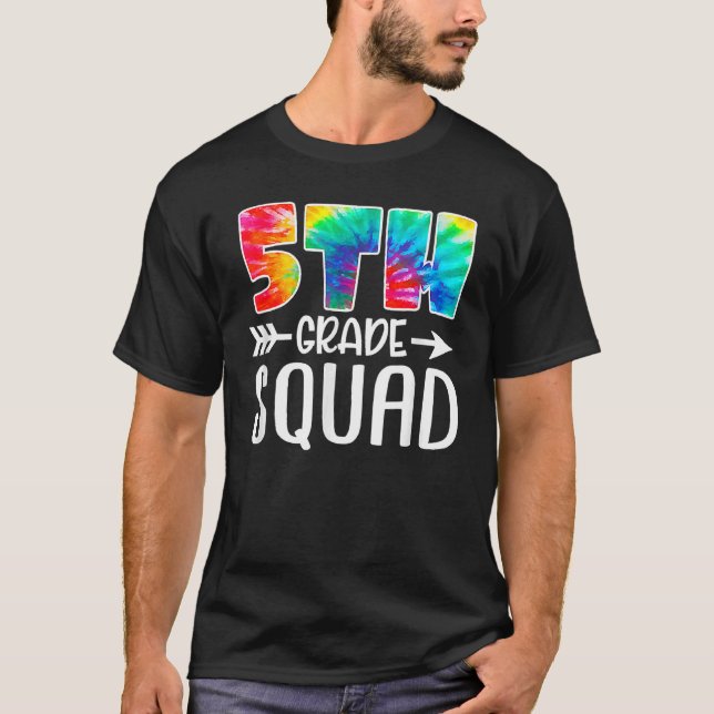gefärbte Krawatte des 5. T-Shirt (Vorderseite)