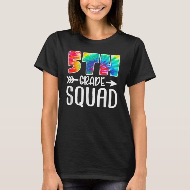 gefärbte Krawatte des 5. T-Shirt (Vorderseite)