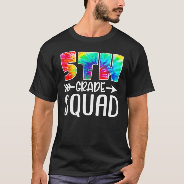gefärbte Krawatte des 5. T-Shirt (Vorderseite)