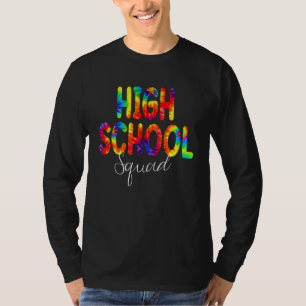 Gefärbte Krawatte des Schulviertels zurück zur Sch T-Shirt