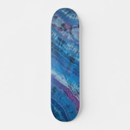 Gefärbte Krawatte des Weltraums Skateboard