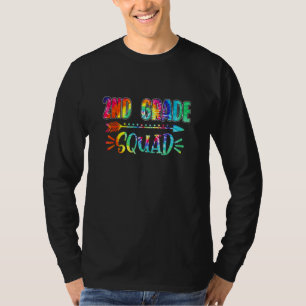 gefärbte Krawatte des zweiten Grades Squad zurück  T-Shirt