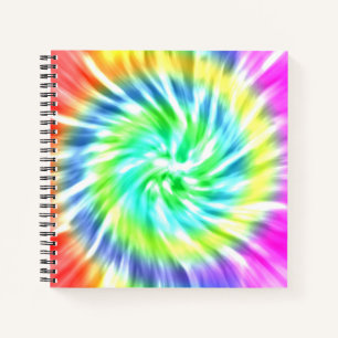 gefärbte Krawatte Design SpiralNotebook Notizbuch