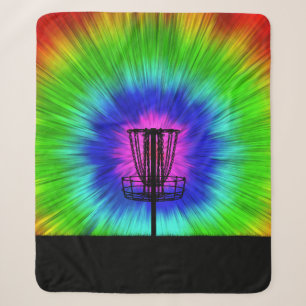 gefärbte Krawatte Disk Golf-Aktionskorb Sherpadecke
