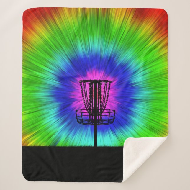 gefärbte Krawatte Disk Golf-Aktionskorb Sherpadecke (Vorderseite)