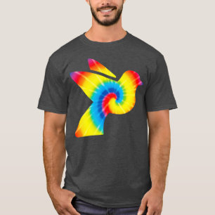 Gefärbte Krawatte Dove Regenbogen Printtaube Vogel T-Shirt