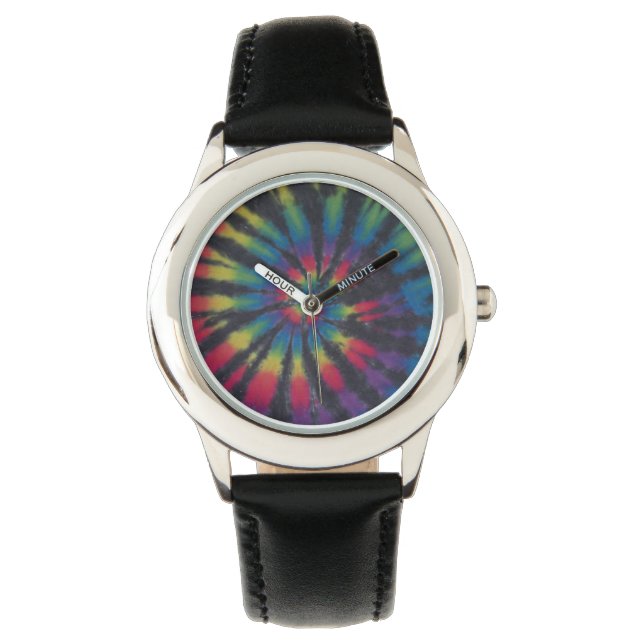 Gefärbte Krawatte drehen Armbanduhr (Vorderseite)