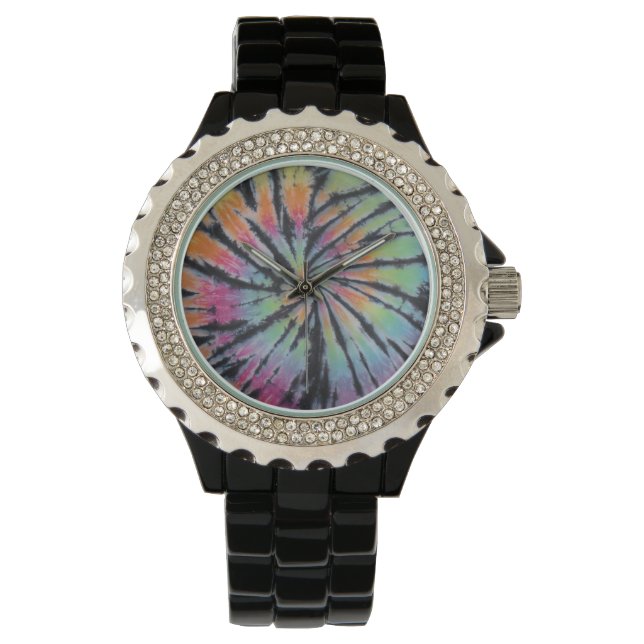 Gefärbte Krawatte drehen Armbanduhr (Vorderseite)
