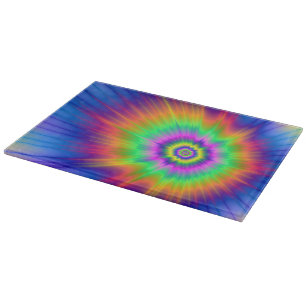 Gefärbte Krawatte Fireball Cutting Board Schneidebrett