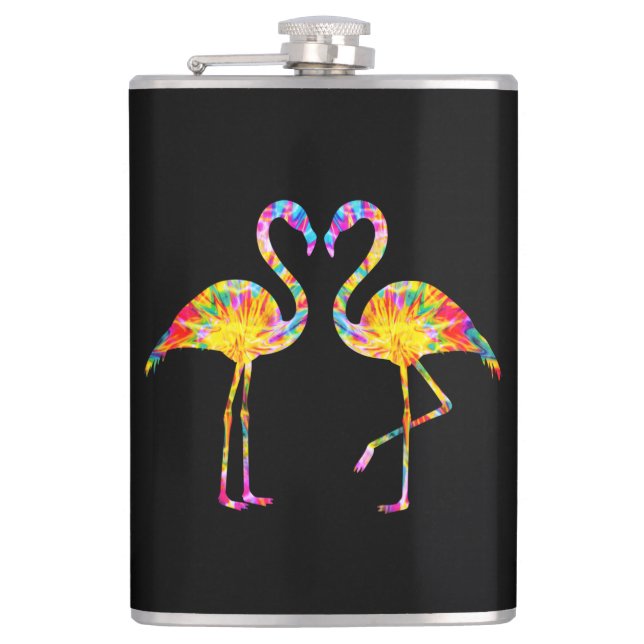 GEFÄRBTE KRAWATTE FLAMINGO FLACHMANN (Vorderseite)