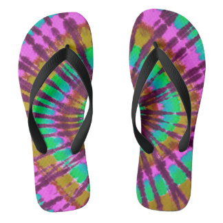 Gefärbte Krawatte-Flip-Flops Flip Flops