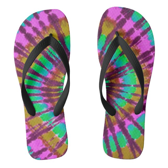 Gefärbte Krawatte-Flip-Flops Flip Flops (Fußbett)