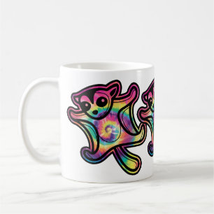Gefärbte Krawatte Flying Sugar Glider Kaffeetasse