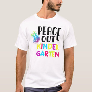 Gefärbte Krawatte Frieden im Kindergarten letzten T-Shirt