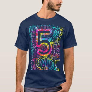 Gefärbte Krawatte Fünfte Klasse Lehrer Student zur T-Shirt