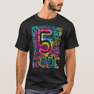 Gefärbte Krawatte Fünfte Klasse Lehrer Student zur T-Shirt