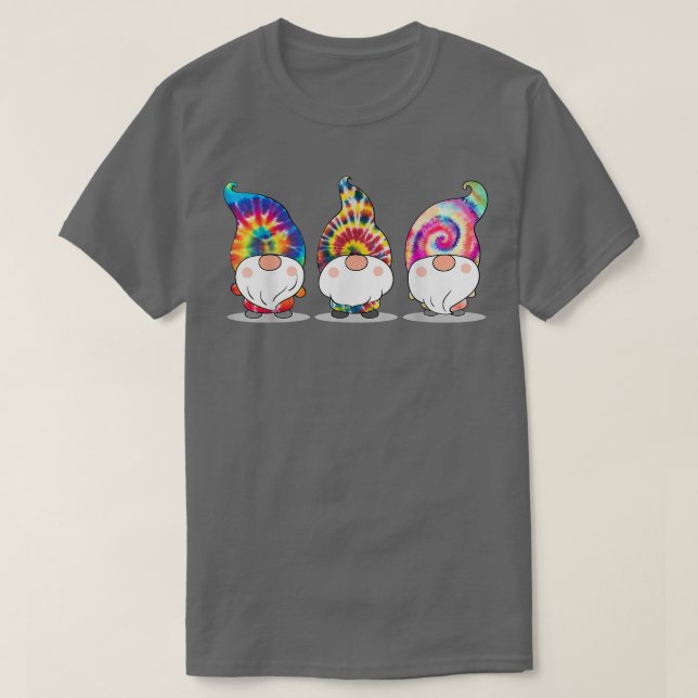 Gefärbte Krawatte Gnome T-Shirt (Design vorne)