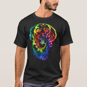 Gefärbte Krawatte Golden Retriever Gefärbte Krawat T-Shirt