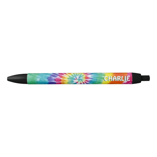 Gefärbte Krawatte Groovy Personalisiert zurück zur Kugelschreiber (Vorderseite)