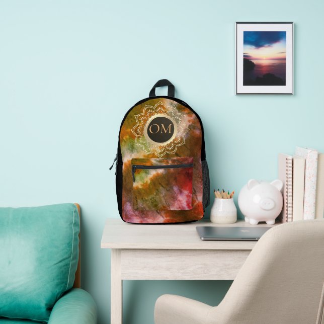 Gefärbte Krawatte Grunge OM Personalisiert Bedruckter Rucksack (InSitu)